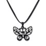Bavarian necklace with butterfly, rhinestones, Edelweiss...