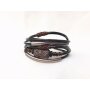 Bracelet with natural stone and magnetic clasp, length 20cm, SR-18021
