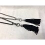 Extra long and heavy chain with tassels pendant, length 80 cm, SR-18031