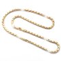 Golden necklace length 55 cm strength 4 mm