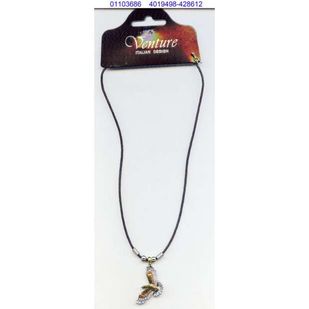 Venture unisex Halskette mit Adleranh&auml;nger Messing 34 cm SR-18402