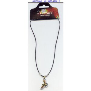 Venture unisex necklace with eagle pendant brass 34 cm...