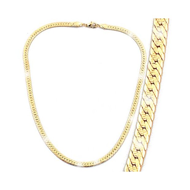 Golden necklace 45 cm long 0,4 cm wide