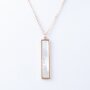 Stainless steel necklace with pendant rose gold