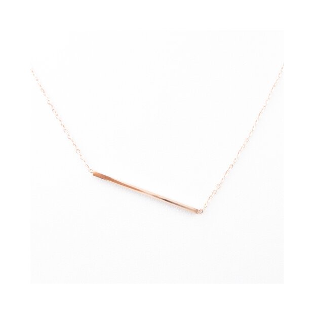 Stainless steel necklace with fine, thin beam pendant, for ladies, Tillberg design, anchor chain, simple, elegant, timeless
