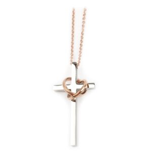 Surjeet-Reena Unisex stainless steel necklace brass 50 cm...