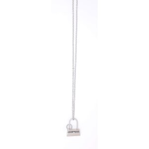 Stainless steel necklace with lock pendant