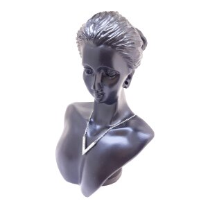 Damen Filigrane Halskette Edelstahl 50 cm