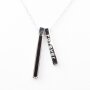 Necklace Silver Stainless Steel Discreet Pendant