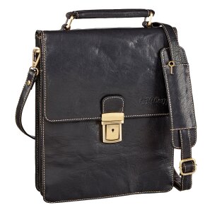 Shoulder bag made of leather in vintage design.