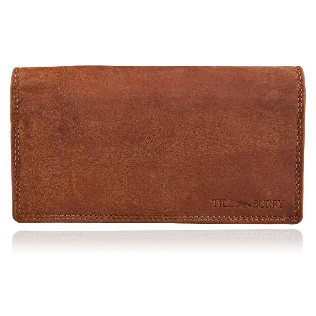 Ladies wallet made from real water buffalo leather tan
