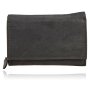 Ladies wallet genuine leather 15.5 cm * 10.5 cm * 4 cm water buffalo Black