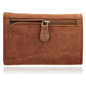 Ladies wallet genuine leather 15.5 cm * 10.5 cm * 4 cm water buffalo Tan