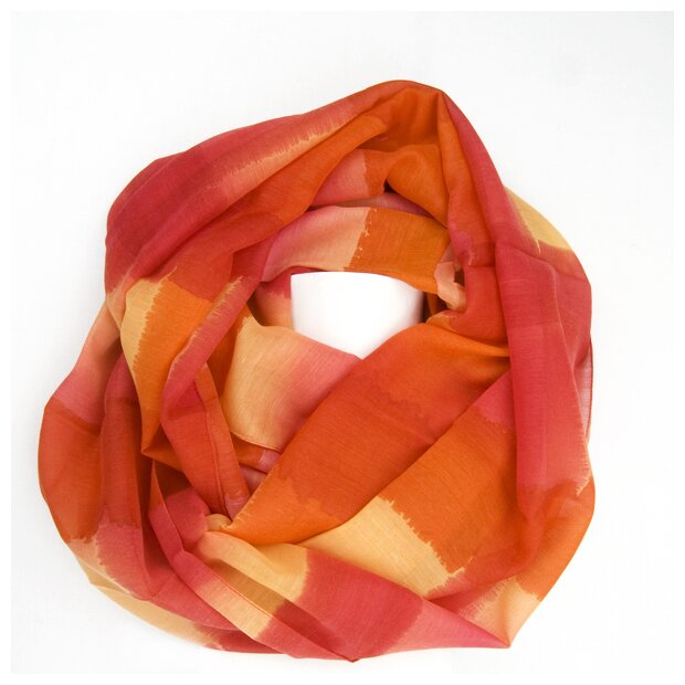 loop scarf, colourful scarf