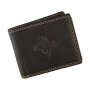 High quality wallet made from real leather with cowboy motif black