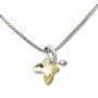 Tillberg necklace with Swarovski stone as a butterfly, golden yellow 029-06-45