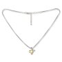 Tillberg necklace with Swarovski stone as a butterfly, golden yellow 029-06-45