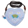 Edelweiss traditional costume bag, heart shape, sparrow, accordion