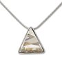 Tillberg Kette mit Swarovski stein mit dreieckigem Anh&auml;nger, Crystal Silver Shade 029-02-45