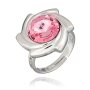 Ring mit Swarovski stein in Rosa 008-02-12