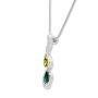 Tillberg ladies necklace with Swarovski stones silver-plated rhodium-plated 42 cm