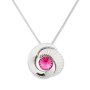 Tillberg ladies necklace with Swarovski stones silver-plated rhodium-plated 42 cm 029-10-02