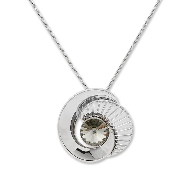 Tillberg ladies necklace with Swarovski stones silver-plated rhodium-plated 42 cm 029-10-09