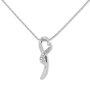 Stylish Tillberg chain with Swarovski stones and heart pendant, crystal 029-07-21
