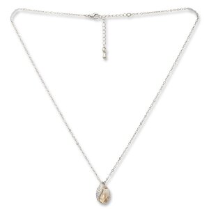 Modische Tillberg Halskette,mit Swarovski steinen,oval,champagner 029-02-39