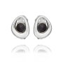 Tillberg ladies uneven ear clips with Swarovski stone 032-11-12