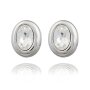 Tillberg ladies small oval earrings with Swarovski stone 6x8 mm 081-04-44