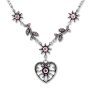 Tillberg ladies Venetian necklace from Edelweiss Trachten Herz Bl ten Strass pink S-0144 S-0143