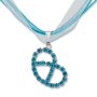 Edelweiss traditional costume chain, turquoise, necklace,...