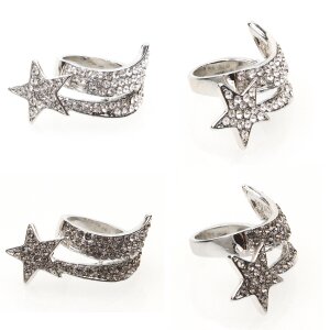 Tillberg Design Ladies-Ring Brass Rhinestones Size 17...