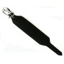 black leather bracelet, discreet, buckle, adjustable