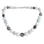 Venture Design Damen Perlenkette Perlenschmuck Messing Kunstperlen und Glassteinen 42,5 cm SR-18080 015-03-13