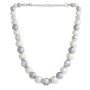 Venture Design Damen Perlenkette Perlenschmuck Messing Kunstperlen und Glassteinen 42,5 cm SR-18080