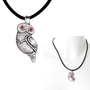 Leather necklace with owl pendant for ladies by Venture