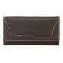 Tillberg ladies wallet made from real leather 9,5cmx18,5cmx2,5cm dark brown