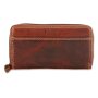 Wallet made from real leather for ladies, mushroom