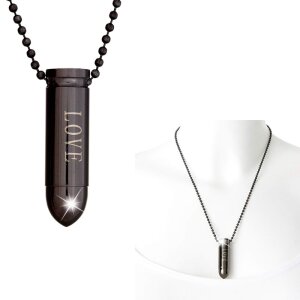 Ball necklace with cartridges pendant &quot;LOVE&quot;...