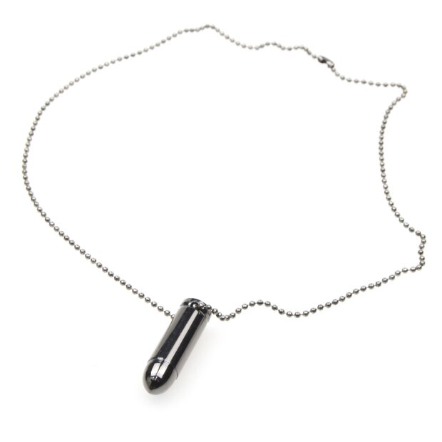 Ball necklace with a cartridge pendant for women and men from Venture