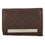 High quality wallet made from real nappa leather dark brown