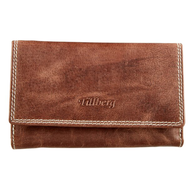 Wallet made of nubuk leather brown