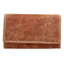 Wallet made of nubuk leather tan