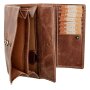 Wallet made of nubuk leather tan