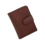 Tillberg women and men credit card case made from real leather dark brown