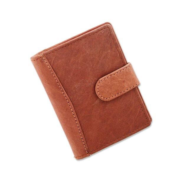 Tillberg women and men credit card case made from real leather cognac