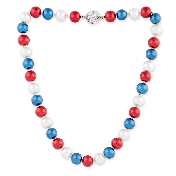 Venture women bead necklace pearl jewelry brass beads 45 cm SR-10074