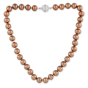 Venture Damen Perlenkette Perlenschmuck Messing Kunstperle 46 cm SR-10078 015-04-15